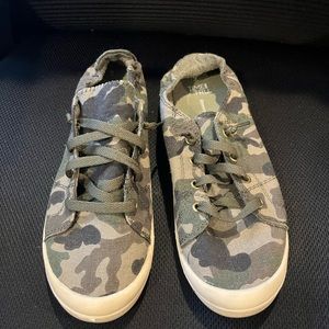 Time and True slip on sneakers camouflage